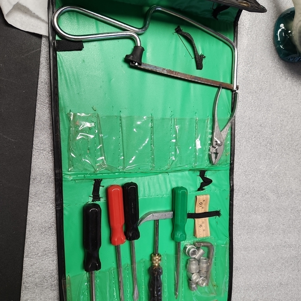 Green Tool Set with Case